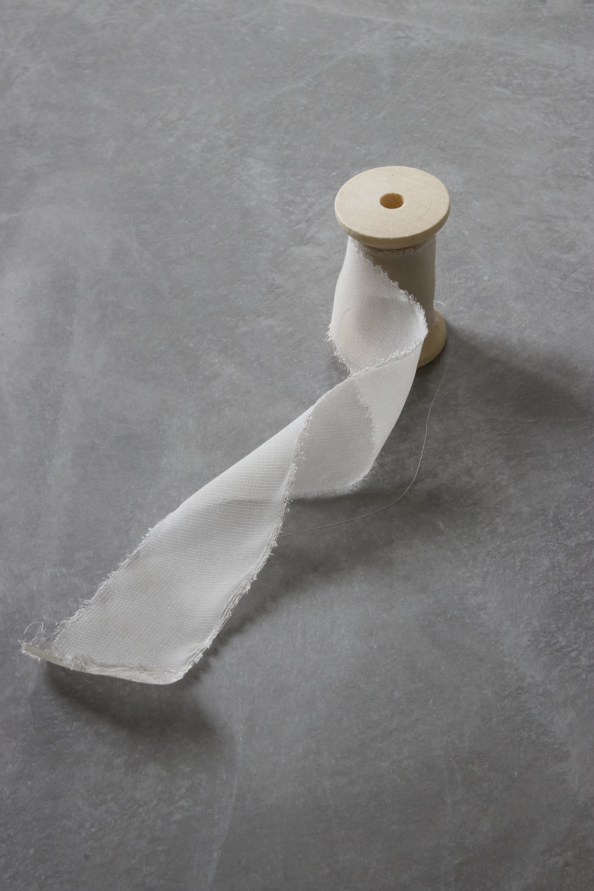 Soft Beige Chiffon Ribbon